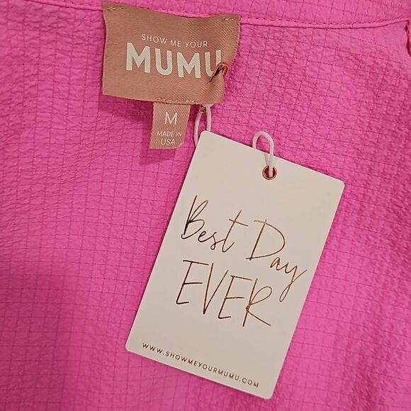 Show Me Your MuMu Buoy Button Down Dress Sz M - Picture 2 of 9